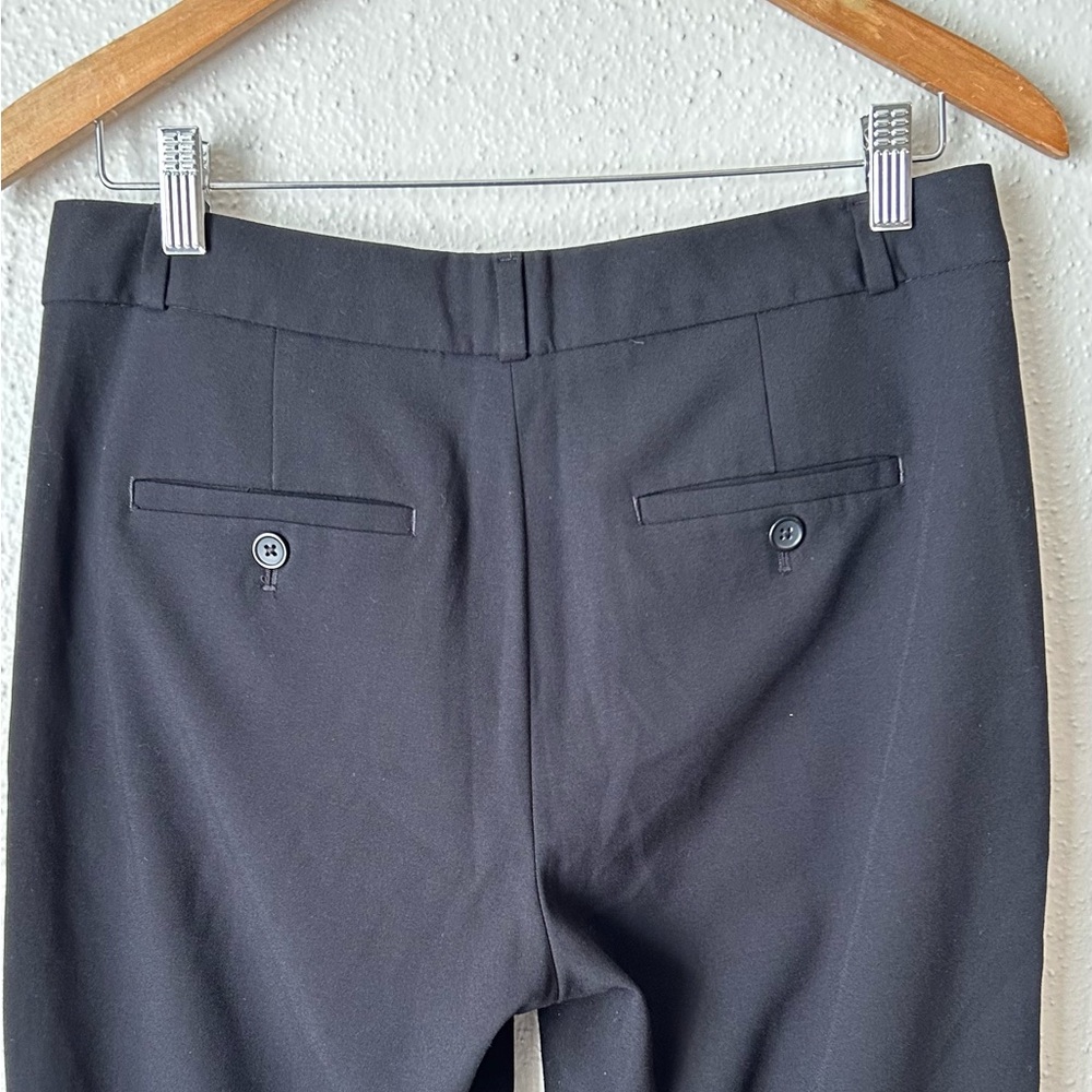 Banana Republic Avery Striped Tuxedo Pants Black White SZ 4 - Picture 3 of 10